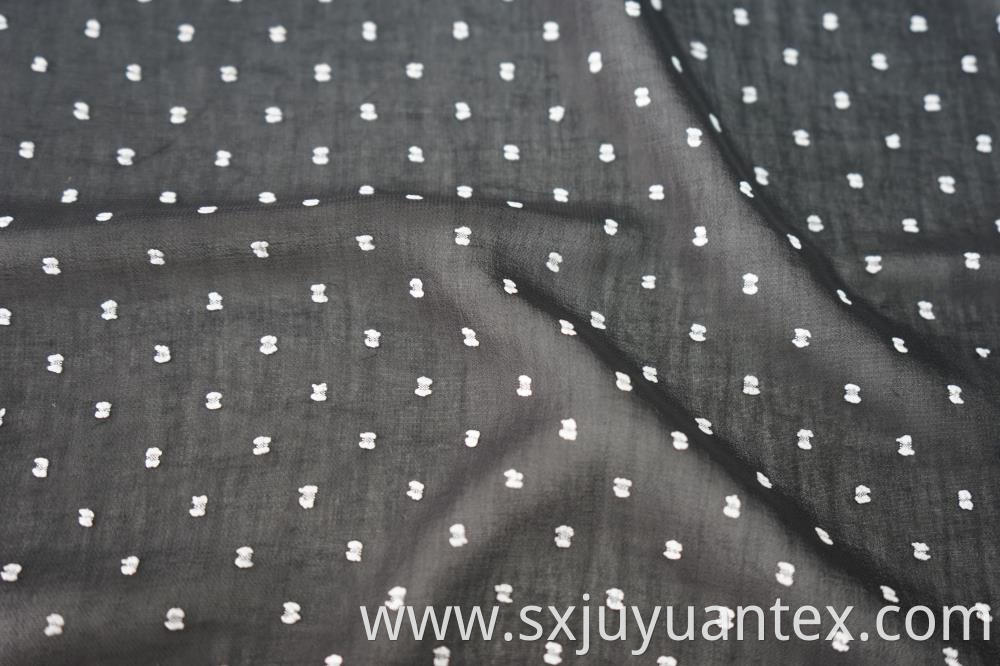 Swiss Dot Clip Jacquard Fabric